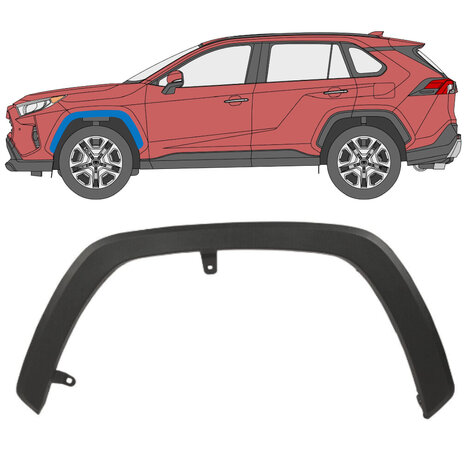 Links Verkleidung des Frontkotfl&uuml;gels Toyota RAV4