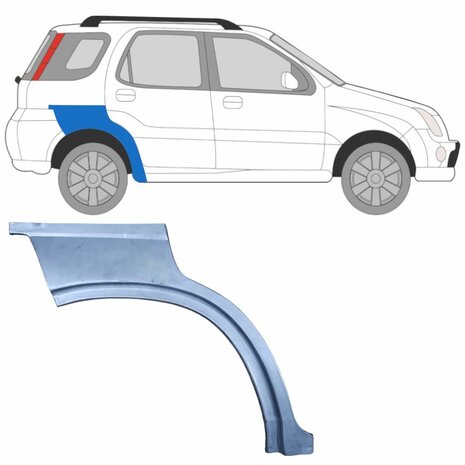 Rechts Reparaturblech f&uuml;r Heckfl&uuml;gel Suzuki&nbsp;Ignis