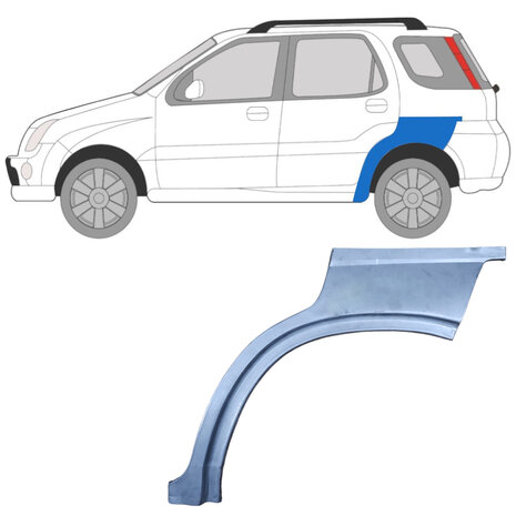 Gauche Panneau de r&eacute;paration d&#039;aile arri&egrave;re Suzuki&nbsp;Ignis