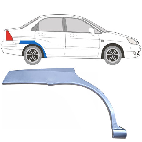 Rechts Reparaturblech f&uuml;r Heckfl&uuml;gel Suzuki&nbsp;Liana