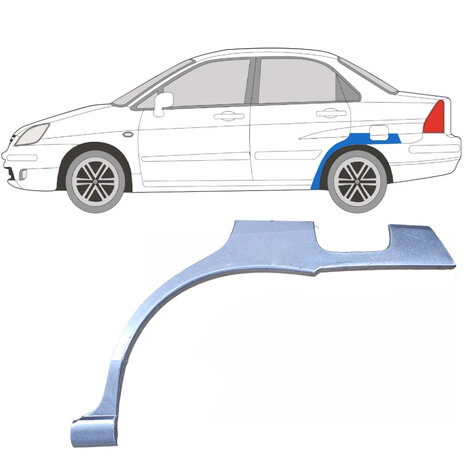 Links Reparaturblech f&uuml;r Heckfl&uuml;gel Suzuki&nbsp;Liana