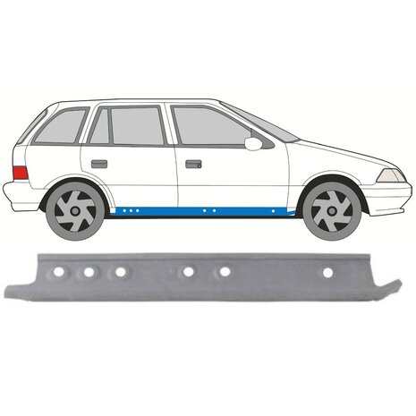 Rechts Reparaturblech f&uuml;r Innenschweller Suzuki&nbsp;Swift