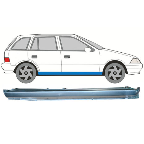 Rechts Schweller-Reparaturblech Suzuki&nbsp;Swift