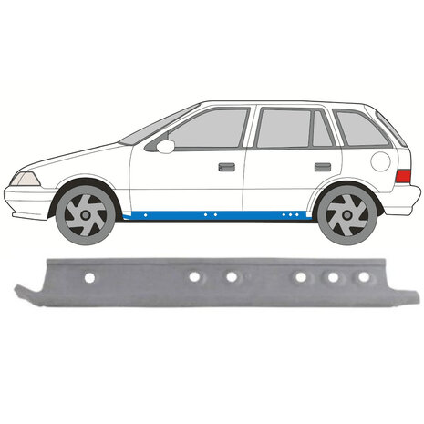 Links Reparaturblech f&uuml;r Innenschweller Suzuki&nbsp;Swift