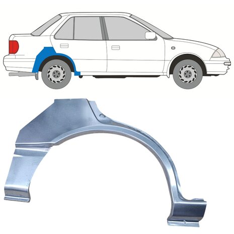 Rechts Reparaturblech Heckkotfl&uuml;gel Limousine Suzuki Swift