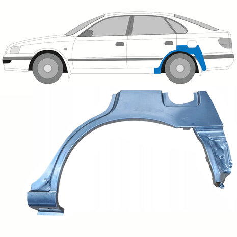 Links Reparaturblech f&uuml;r Heckfl&uuml;gel Toyota Carina