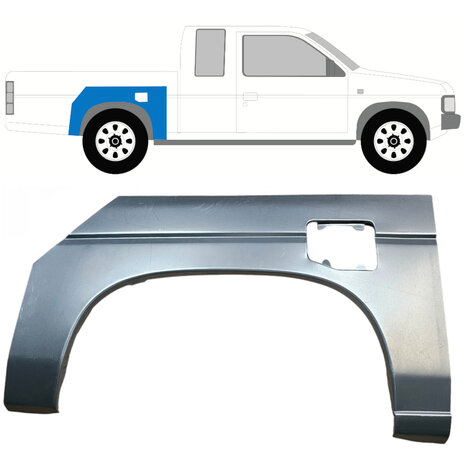 Rechts Reparaturblech f&uuml;r Heckfl&uuml;gel Nissan Pickup
