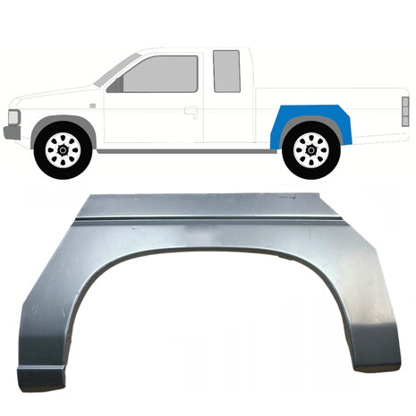 Links Reparaturblech f&uuml;r Heckfl&uuml;gel Nissan Pickup