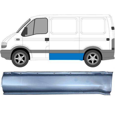 Links Seitliches Reparaturblech Nissan Interstar Opel Movano Renault Master