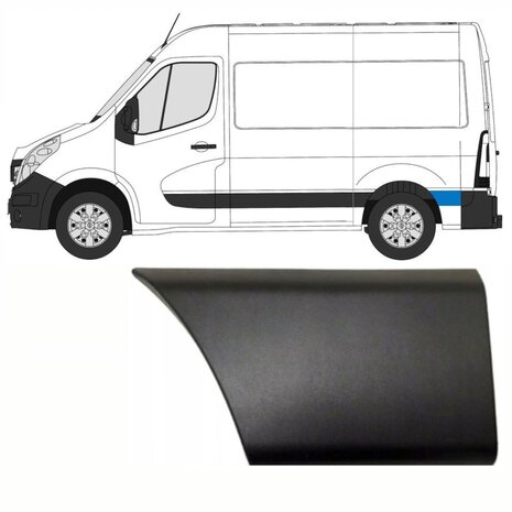 Links Hintere Seitenverkleidung hinter dem Lenkrad Nissan Interstar Opel Movano Renault Master