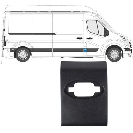 Rechts Frontseitenverkleidung mit &Ouml;ffnung Nissan Interstar Opel Movano Renault Master
