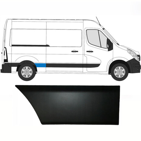 Rechts Seitliche Verkleidung des Heckfl&uuml;gels Nissan Interstar Opel Movano Renault Master