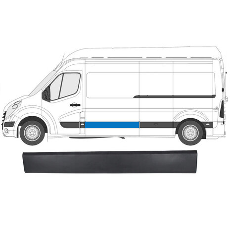 Links Seitenverkleidung Nissan Interstar Opel Movano Renault Master