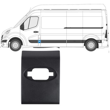 Links Frontseitenverkleidung mit &Ouml;ffnung Nissan Interstar Opel Movano Renault Master