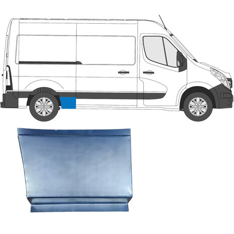Droite Panneau de r&eacute;paration d&#039;aile arri&egrave;re Nissan Interstar Opel Movano Renault Master