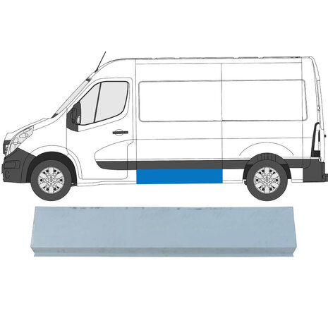 Links Seitliches Reparaturblech Nissan Interstar Opel Movano Renault Master
