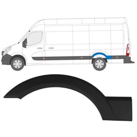 Links Seitenverkleidung Nissan Interstar Opel Movano Renault Master