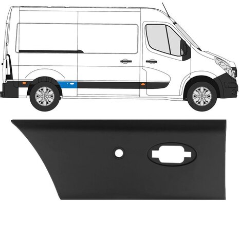 Rechts Seitenverkleidung mit PDC Nissan Interstar Opel Movano Renault Master