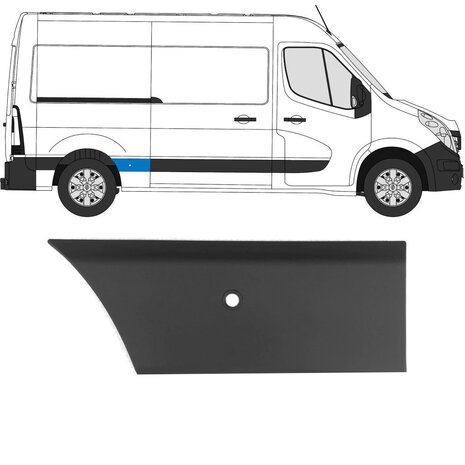 Rechts Seitenverkleidung mit PDC Nissan Interstar Opel Movano Renault Master