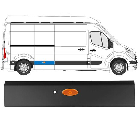 Rechts Seitenverkleidung mit PDC Nissan Interstar Opel Movano Renault Master