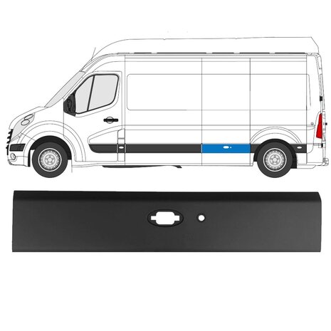Links Seitenverkleidung mit PDC Nissan Interstar Opel Movano Renault Master