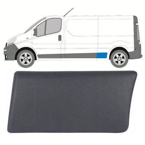 Links Seitliche Verkleidung des Heckfl&uuml;gels Nissan Primastar Opel Vivaro Renault Trafic