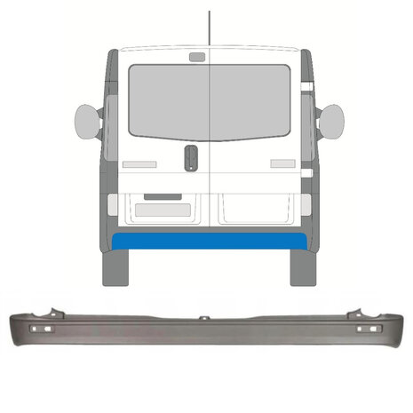 Hecksto&szlig;stange Nissan Primastar Opel Vivaro Renault Trafic