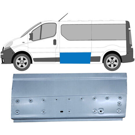 Links Seitenverkleidung Reparaturblech Nissan Primastar Opel Vivaro Renault Trafic