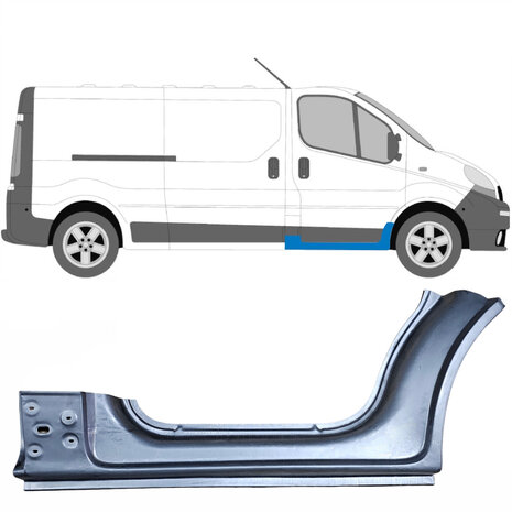 Rechts Schweller-Reparaturblech Nissan Primastar Opel Vivaro Renault Trafic