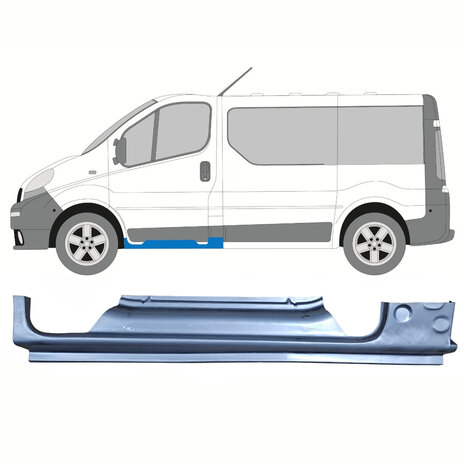 Links Schweller-Reparaturblech Nissan Primastar Opel Vivaro Renault Trafic