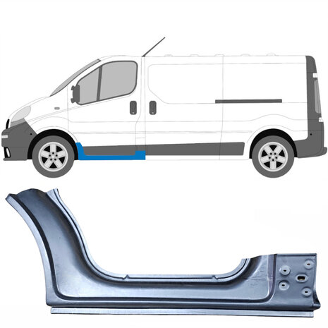 Links Schweller-Reparaturblech Nissan Primastar Opel Vivaro Renault Trafic