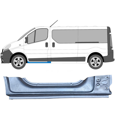 Links Schweller-Reparaturblech Nissan Primastar Opel Vivaro Renault Trafic