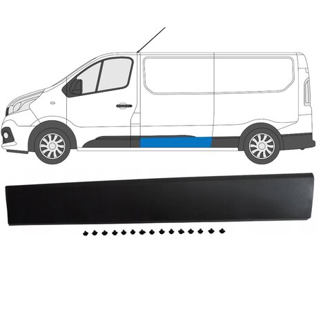 Links Seitenverkleidung Nissan NV 300 Opel Vivaro Renault Trafic Fiat Talento