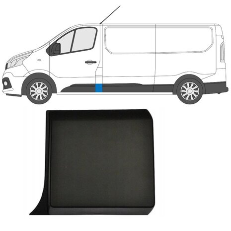 Links Seitliche Verkleidung der A-S&auml;ule Nissan NV 300 Opel Vivaro Renault Trafic Fiat Talento