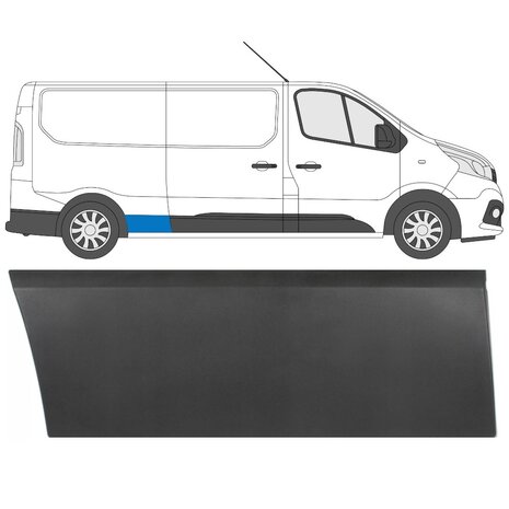 Rechts Seitliche Verkleidung des Heckfl&uuml;gels Nissan NV 300 Opel Vivaro Renault Trafic Fiat Talento