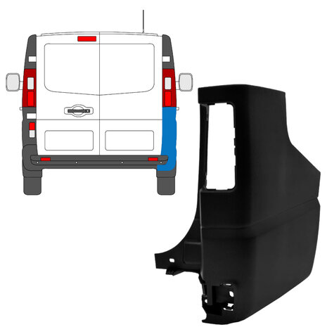 Rechts Sto&szlig;stangenecke hinten Nissan NV 300 Opel Vivaro Renault Trafic Fiat Talento