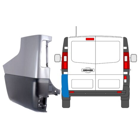 Links Sto&szlig;stangenecke hinten Nissan NV 300 Opel Vivaro Renault Trafic Fiat Talento