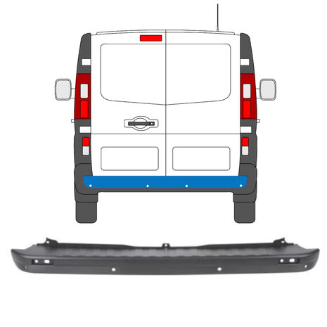 Hecksto&szlig;stange mit PDC Nissan NV 300 Opel Vivaro Renault Trafic Fiat Talento