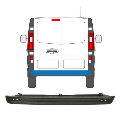 Hecksto&szlig;stange Nissan NV 300 Opel Vivaro Renault Trafic Fiat Talento