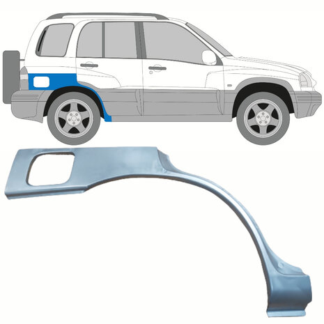 Rechts Reparaturblech f&uuml;r Heckfl&uuml;gel Suzuki Grand Vitara