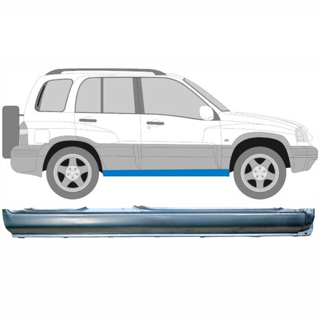 Rechts Reparaturblech f&uuml;r Schweller Suzuki&nbsp;Grand Vitara