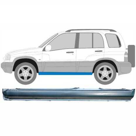 Links Reparaturblech f&uuml;r Schweller Suzuki&nbsp;Grand Vitara