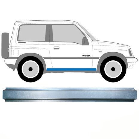 Reparaturblech f&uuml;r Innenschweller Suzuki Vitara