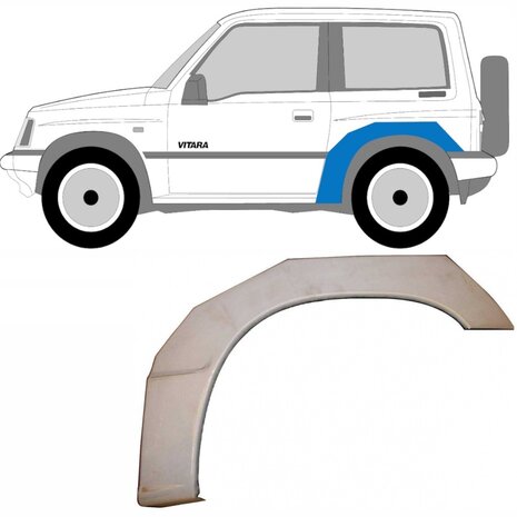 Links Reparaturblech f&uuml;r Heckfl&uuml;gel Suzuki Vitara