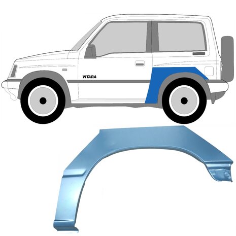 Links Reparaturblech f&uuml;r Heckfl&uuml;gel Suzuki Vitara