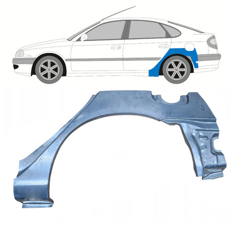 Links Reparaturblech f&uuml;r Heckfl&uuml;gel Toyota Avensis