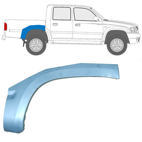 Rechts Reparaturblech f&uuml;r Heckfl&uuml;gel Toyota Hilux