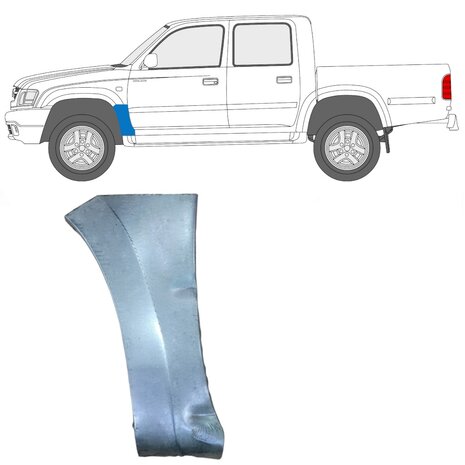 Links Reparaturblech f&uuml;r Frontkotfl&uuml;gel Toyota Hilux