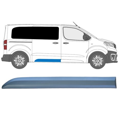 Rechts Seitenverkleidung hinten Toyota Proace