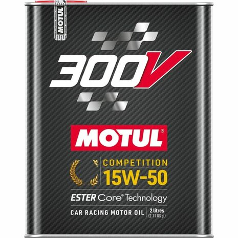 300V Competition 15W50 100% synthetic racing engine oil - 2L Motul